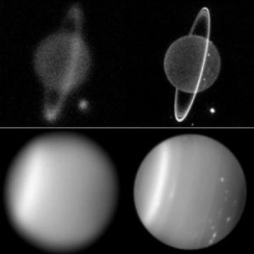 Uranus before and after AO