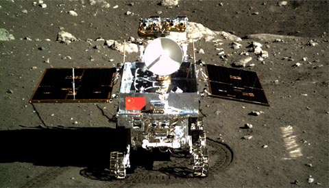 China's Yutu rover on the Moon