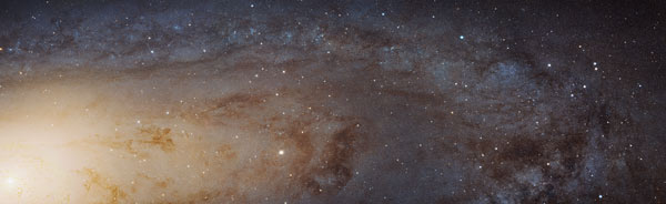 slice of Andromeda Galaxy