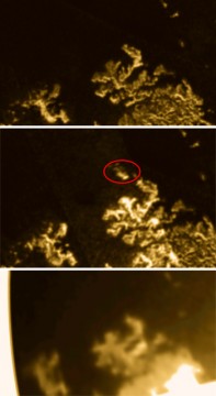 series of images of Titan sea
