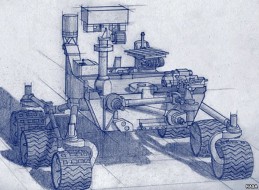 Artist's rendering of Mars 2020 rover. NASA/JPL-Caltech
