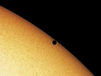 Mercury near the Sun's limb