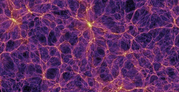 cosmic web in modern universe, simulation