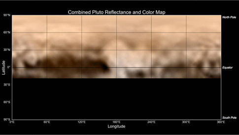 New Horizons' first map of Pluto