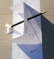 Learn how to make a sundial and read the time from your sundial in summer and winter