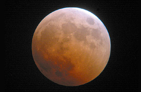 Eclipsed Moon