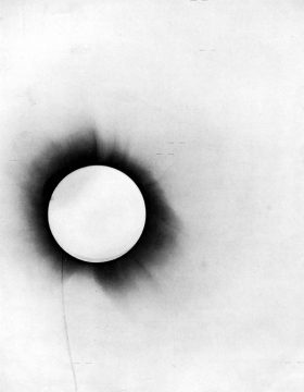 1919 Solar Eclipse Plate Negative
