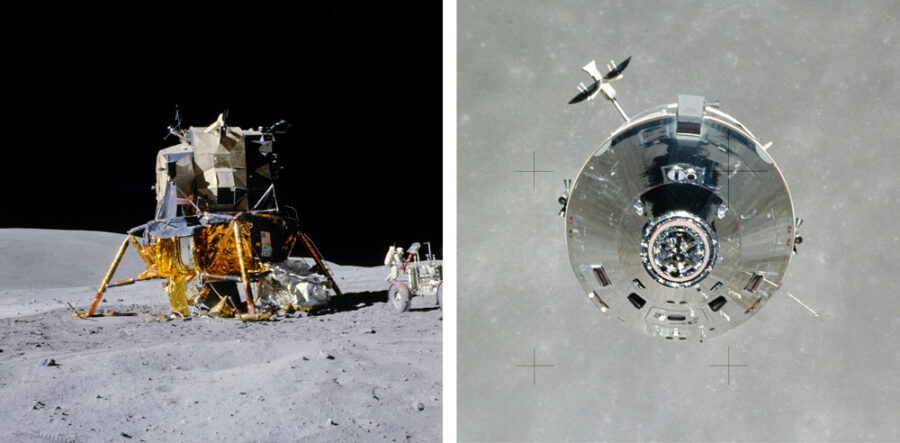 Apollo 16 Command Service Module Casper in orbit above the Moon Photo Print 