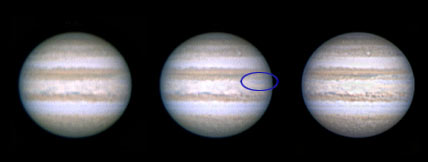 Disturbance on Jupiter