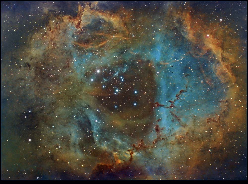 The Rosette Nebula In Hubble Palette. - Sky & Telescope - Sky & Telescope