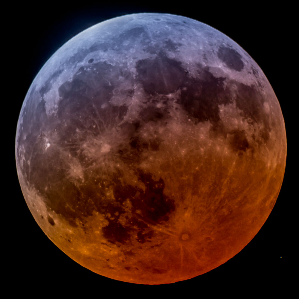 Eclipsed Moon, April 4, 2015