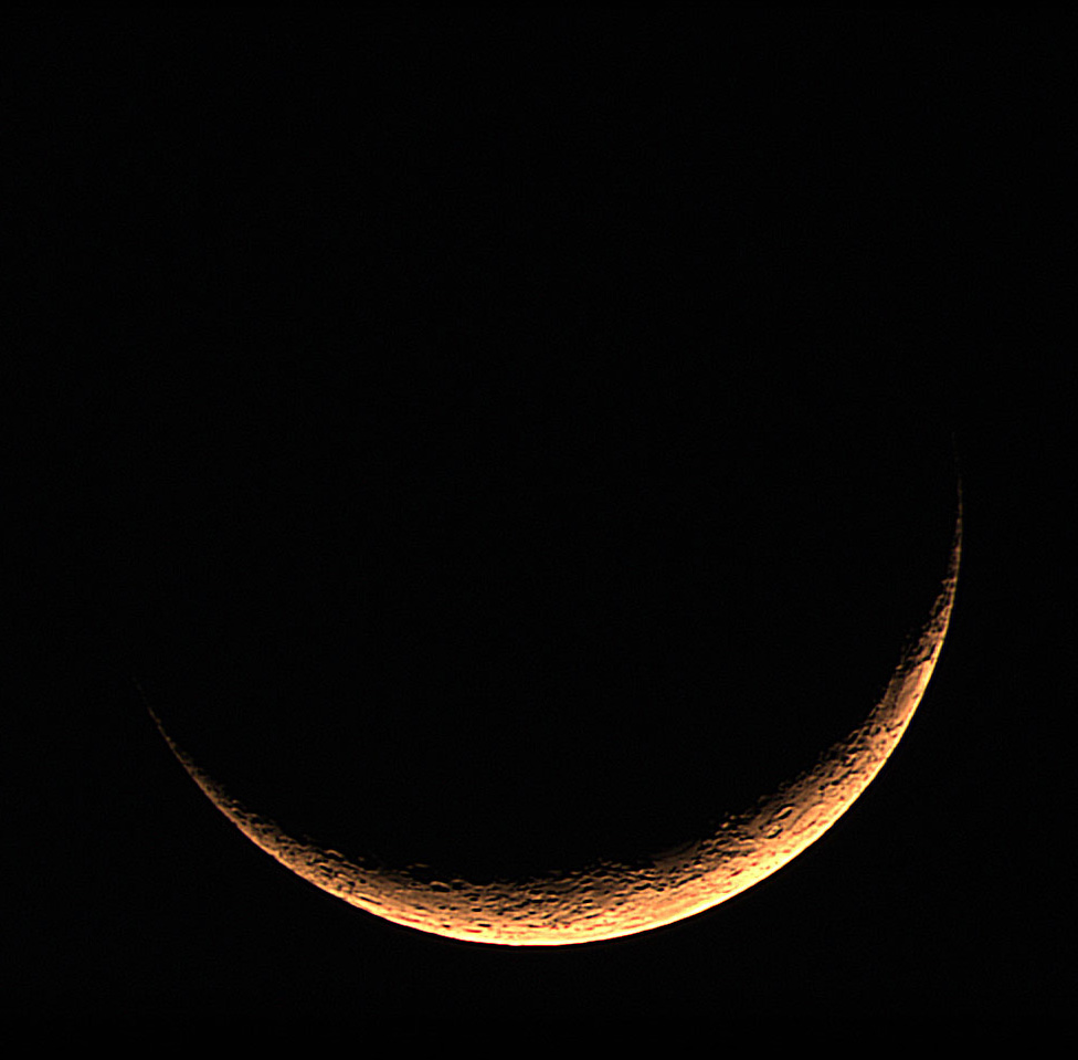 Golden Crescent Moon