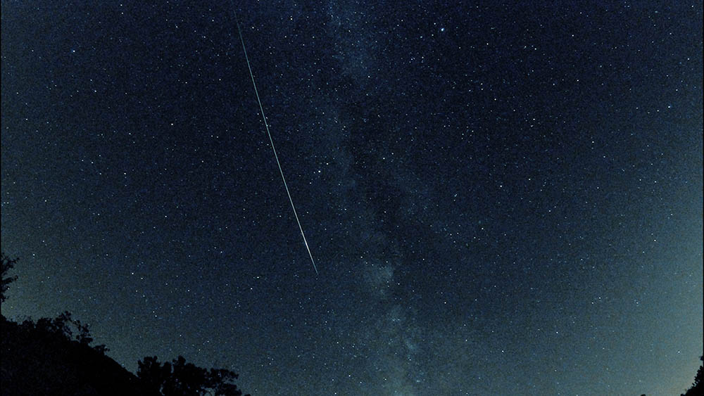 Long Earthgrazer Perseid meteor on the evening of August 12, 2015. Chris Allison photo