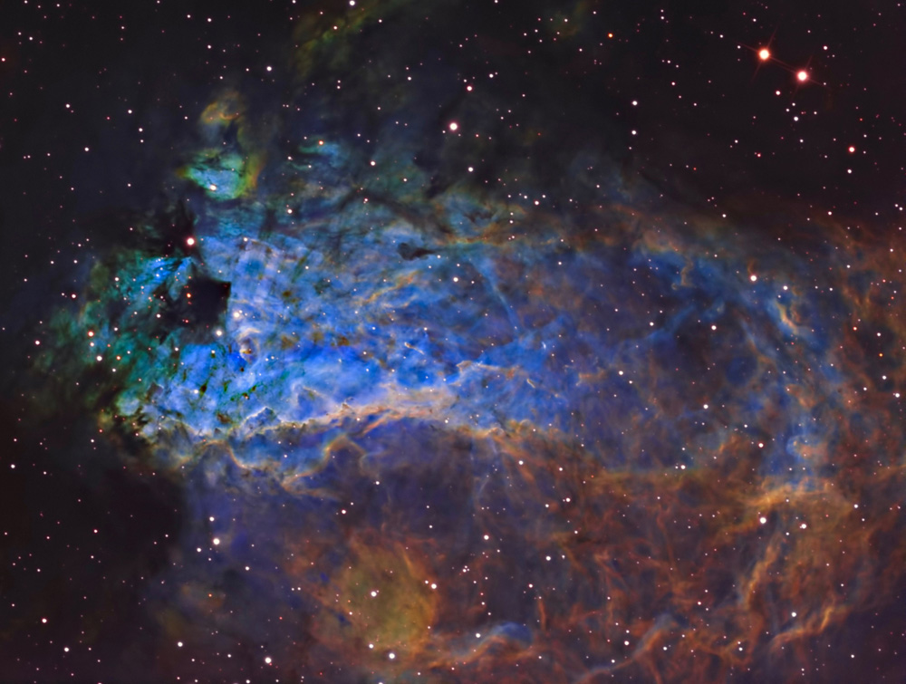 The Central Ridge of the Swan Nebula - Sky & Telescope - Sky & Telescope