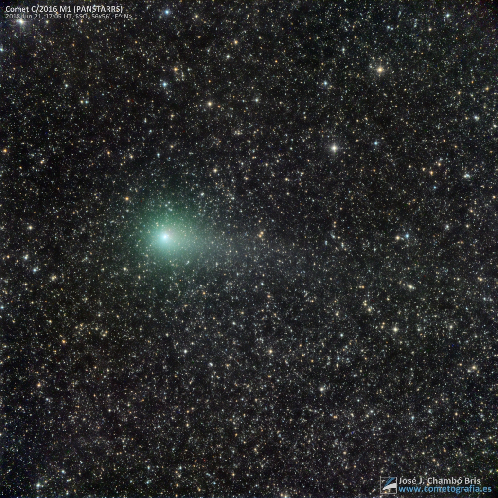 Comet C 2016 M1 Panstarrs At Its Maximum Sky Telescope Sky
