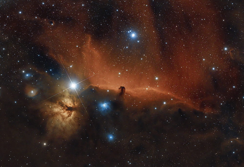 The Majestic Horsehead Nebula and the Magnificent Flame Nebula - Sky ...