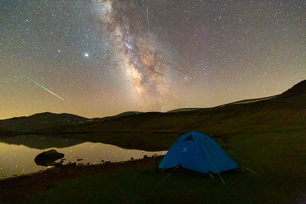 Perseid meteor shower 12 August 2020 Our little blue house Sky