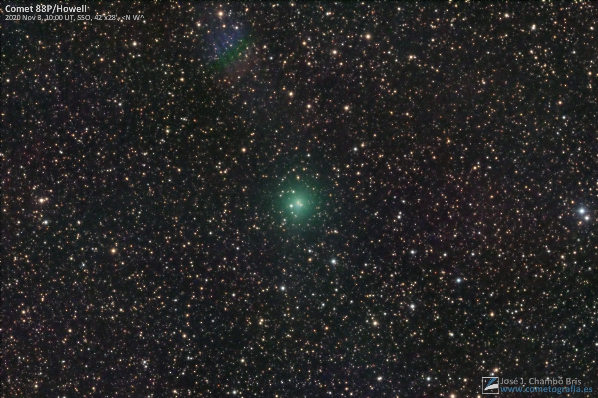 Comet 88P/Howell (2020,Nov.3) - Sky & Telescope - Sky & Telescope