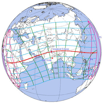 2020 annular eclipse map