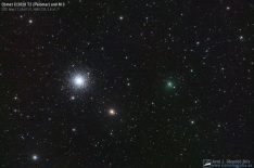 Comet C/2020 T2 (Palomar) and M 3  
