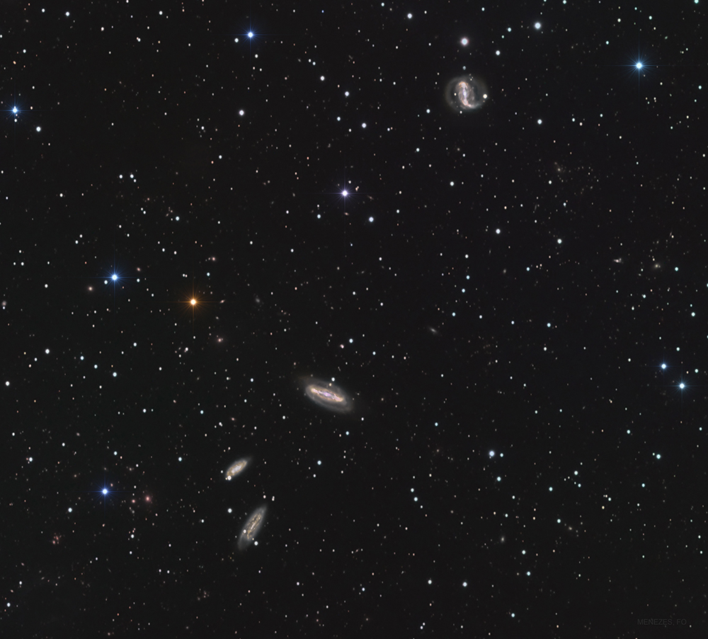 The Grus Quartet Galaxy Ngc 7552 7582 7590 7599 Sky