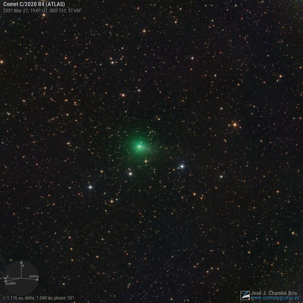 Comet C/2020 R4 ATLAS (2021,Mar.27) - Sky & Telescope - Sky & Telescope