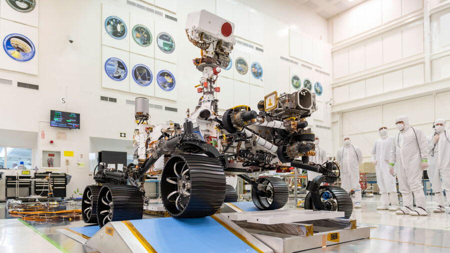 Perseverance in NASA clean room