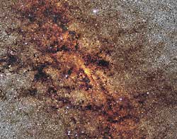 Peering toward the Milky Way's core