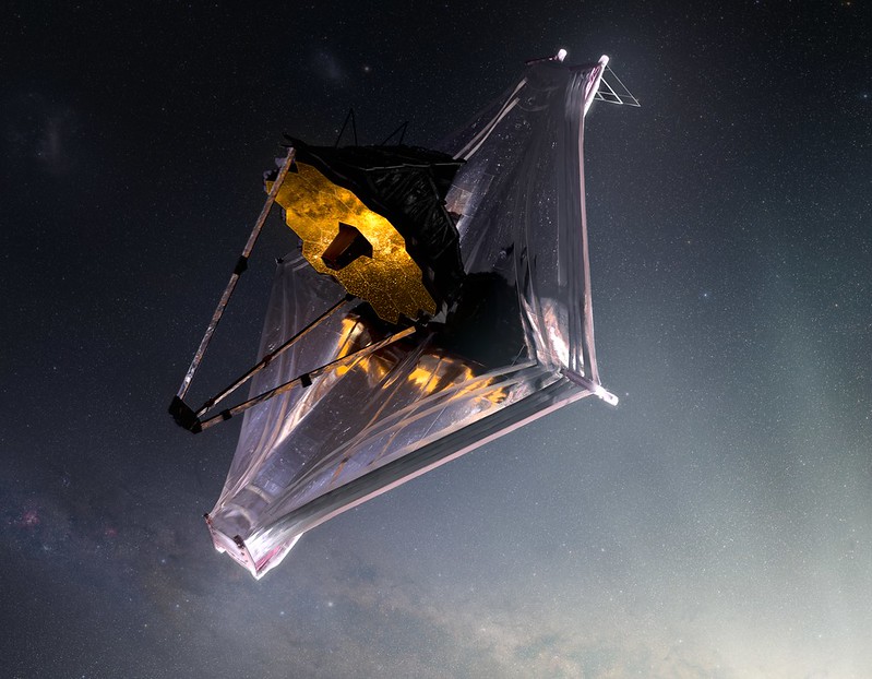 optocht duim wet The James Webb Space Telescope Has Arrived at Its Destination - Sky &  Telescope - Sky & Telescope