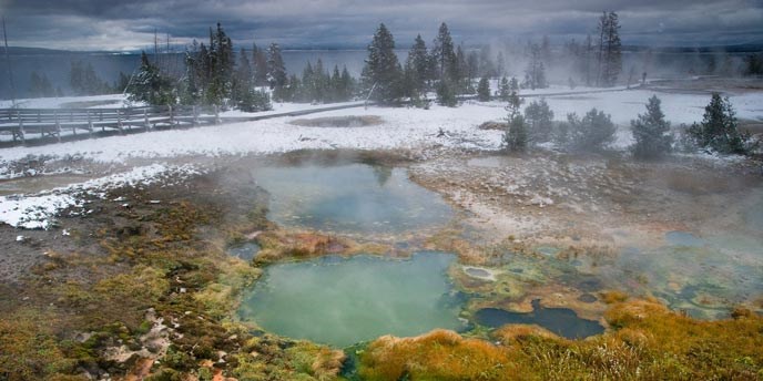 Natural hot springs on Earth