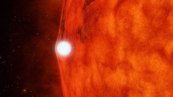 An artist's impression of Sirius A and B [annotated]