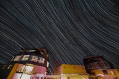 Star Trails over Magellan Telescopes