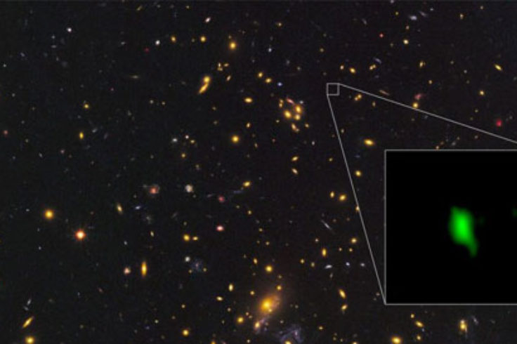 Earliest star formation in a far-away galaxy