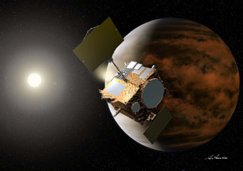 Akatsuki spacecraft at Venus