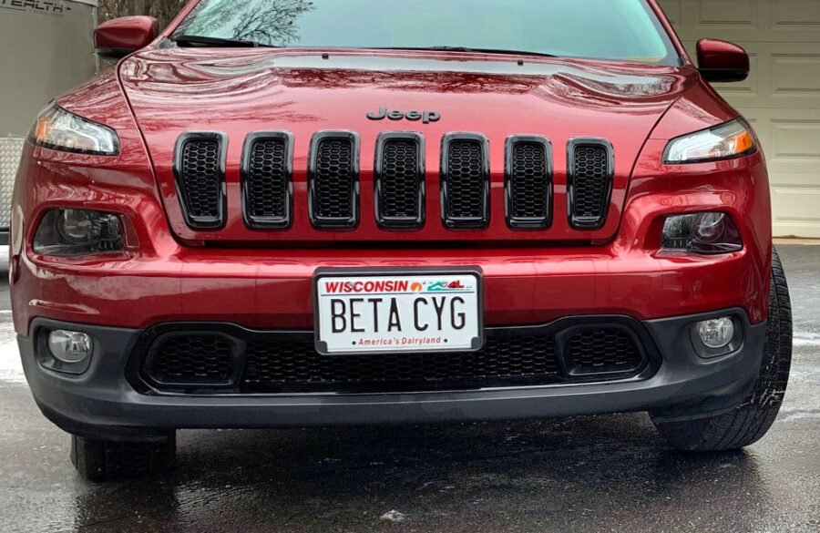Beta Cyg license plate