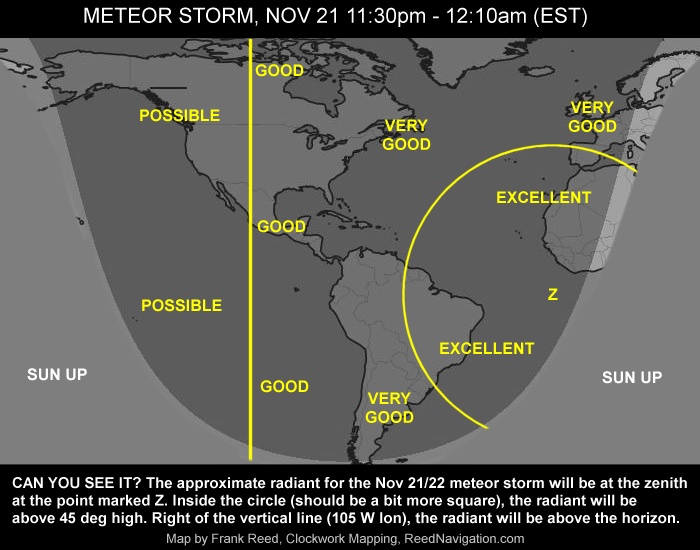 Intense Meteor Storm Expected From The Alpha Monocerotids Sky Telescope