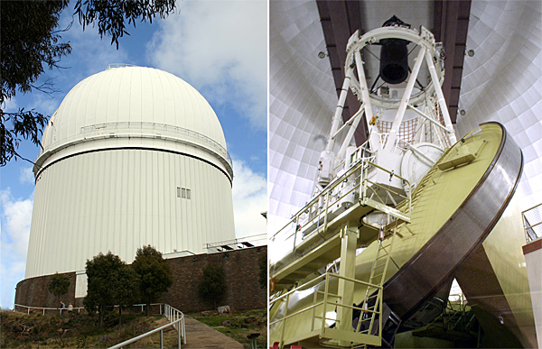 Anglo-Australian Telescope dome and reflector