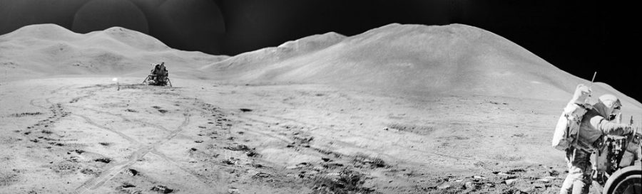 Apollo 15 and lunar mountains