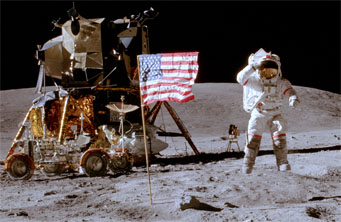 Apollo 16's lunar flag