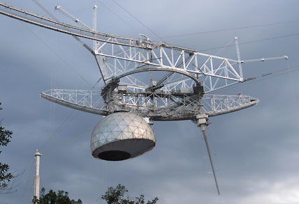 Arecibo's antenna platform
