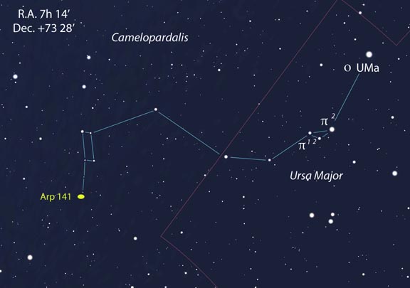 Hop, skip and a jump to Arp 141