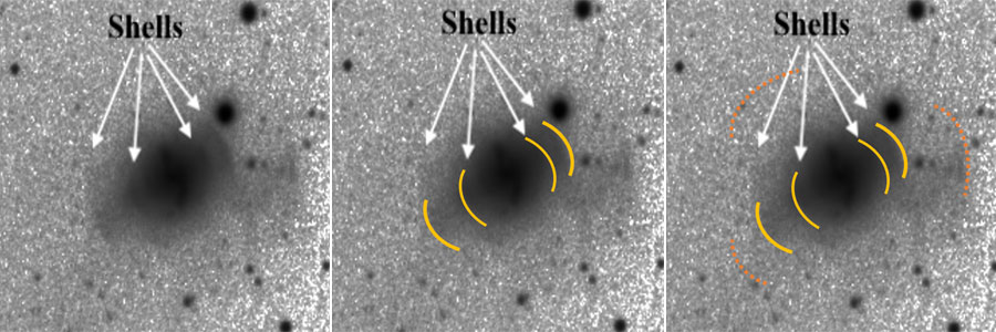 Stellar shells around Arp 230