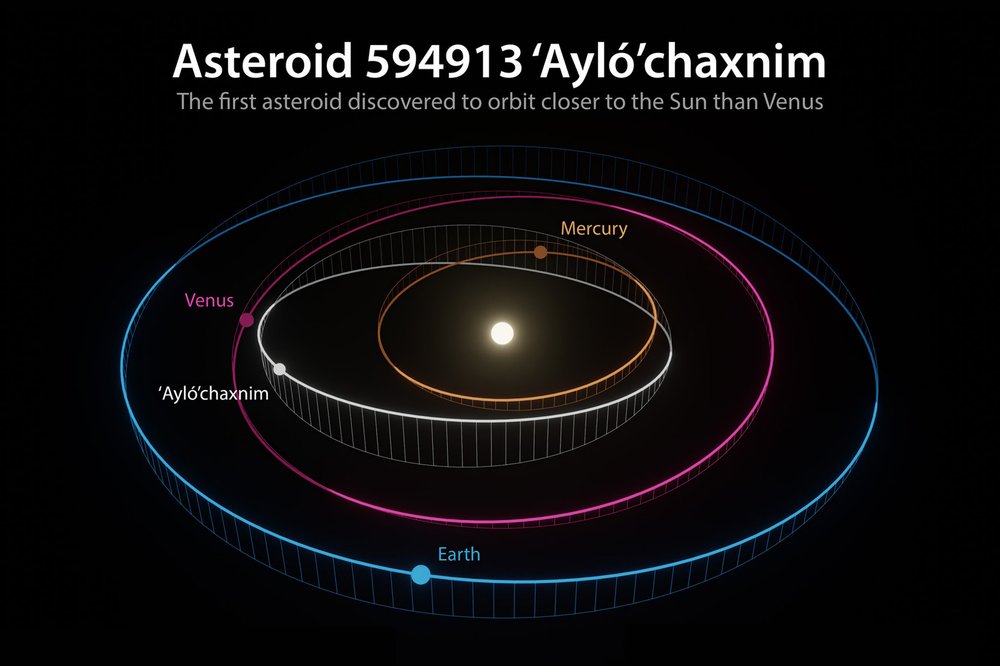 Orbit of inter-Venusian asteroid