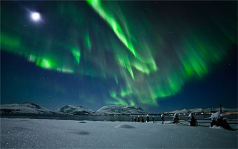 Aurora over northern Norway