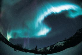 Auroral curtain
