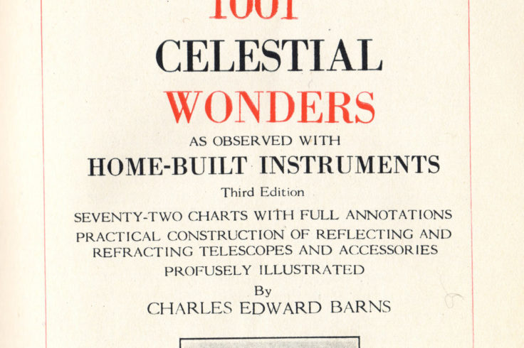 Title page of C. E. Barns's 1001 Celestial Wonders, 1931 edition.