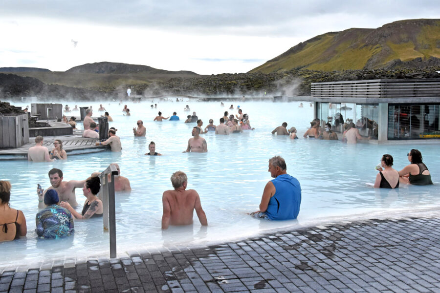 Relaxing at Iceland's Blue Lagoon