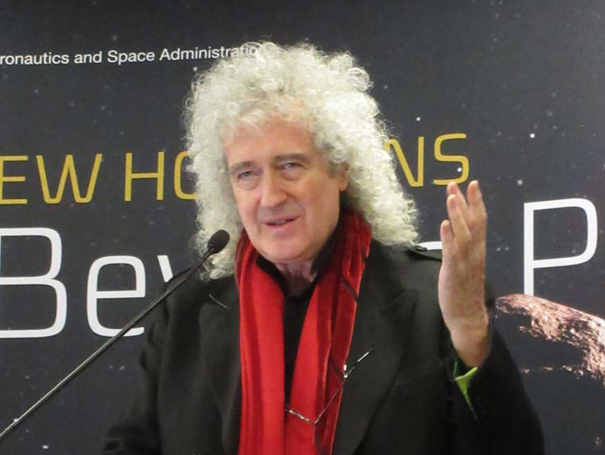 Brian May at New Horizons flyby