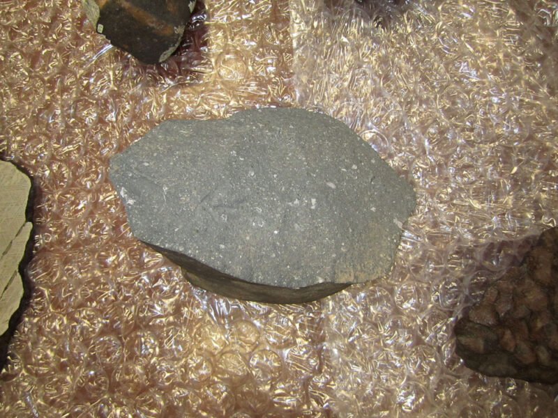 Calcium-aluminum inclusion in carbonaceous chondrite meteorite