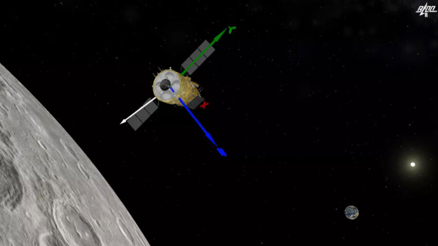 Chang'e 5 in lunar orbit